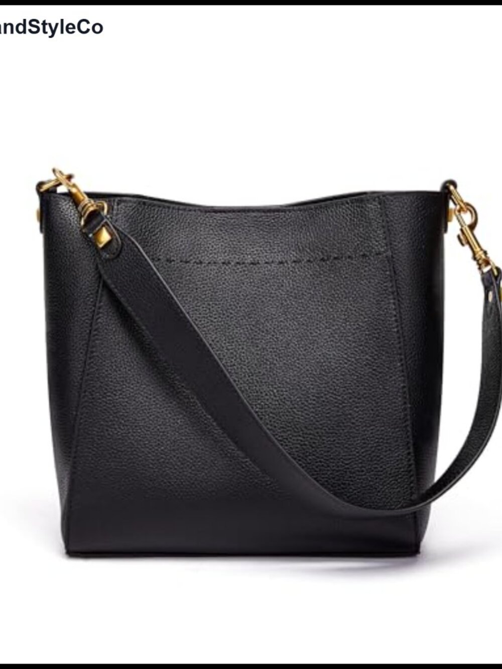 Genuine Leather Bucket Hobo Bag Shoulder Tote Purse Women